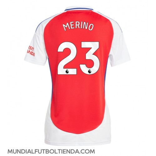 Camiseta Arsenal Mikel Merino #23 Primera Equipación Replica 2024-25 para mujer mangas cortas